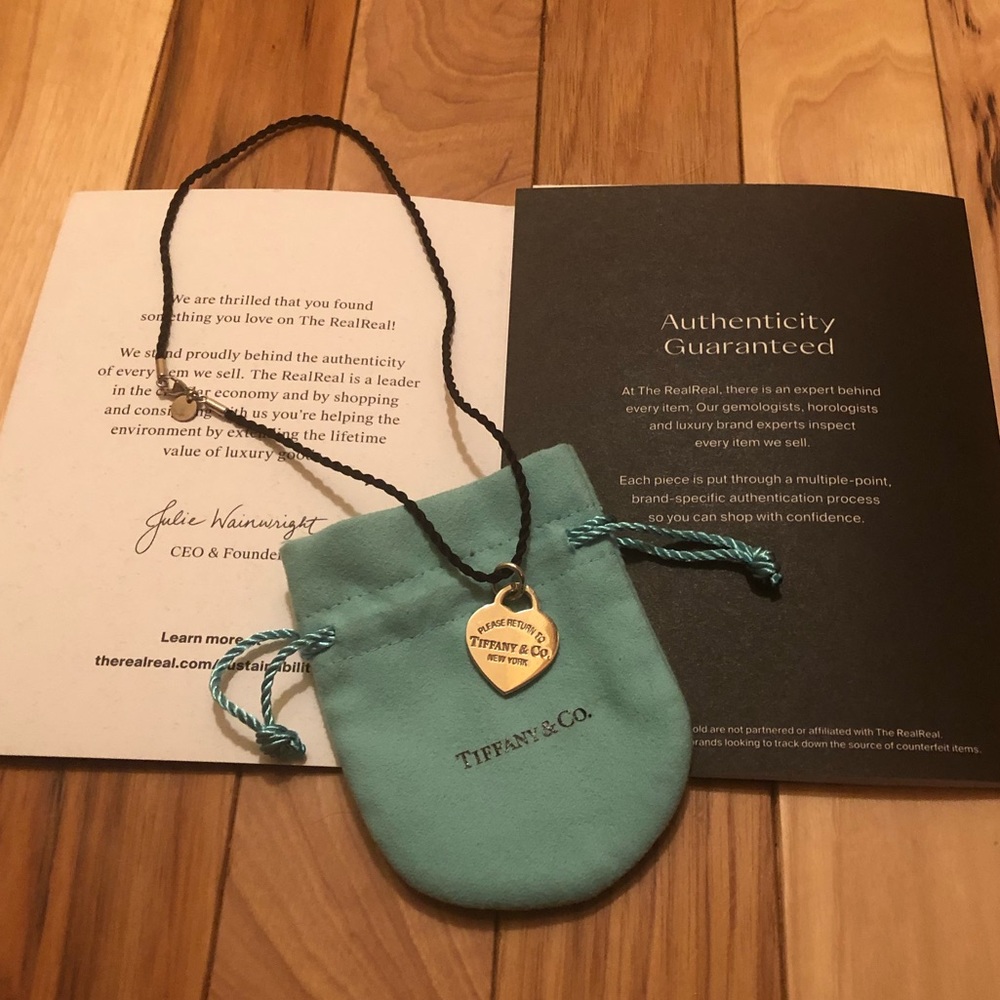 Tiffany and Co. Heart Tag Pendant Necklace